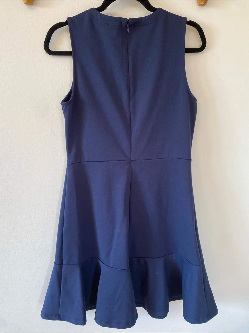 GAP Navy Sleeveless Fit-and-Flare Mini Dress size 10 tall - French girl - staple